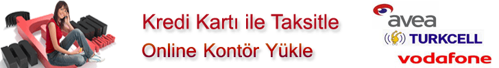 online kontör yükle, avea kontör yükle, vodafone kontör yükle, turkcell kontör yükle